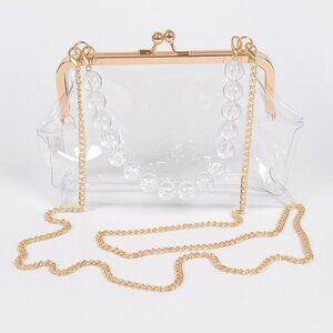 Vintage Clasp Pvc Clutch
